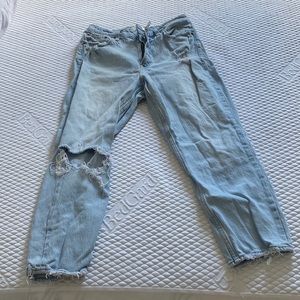 Abercrombie & Fitch skinny high-rise light wash jeans